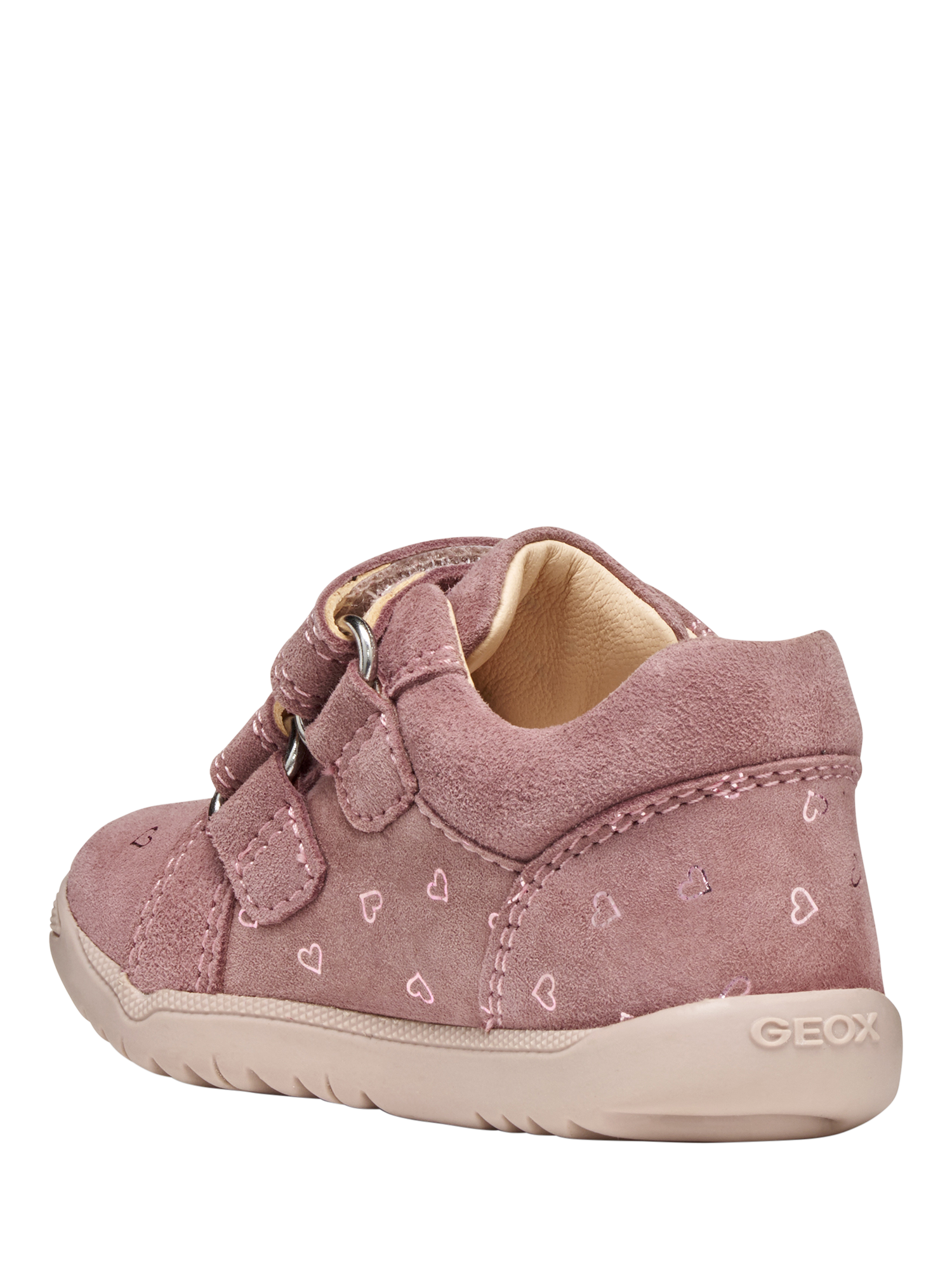 Product image 3 of 6, which shows Geox Kids' Macchia Suede Shoes, Rose, EU18