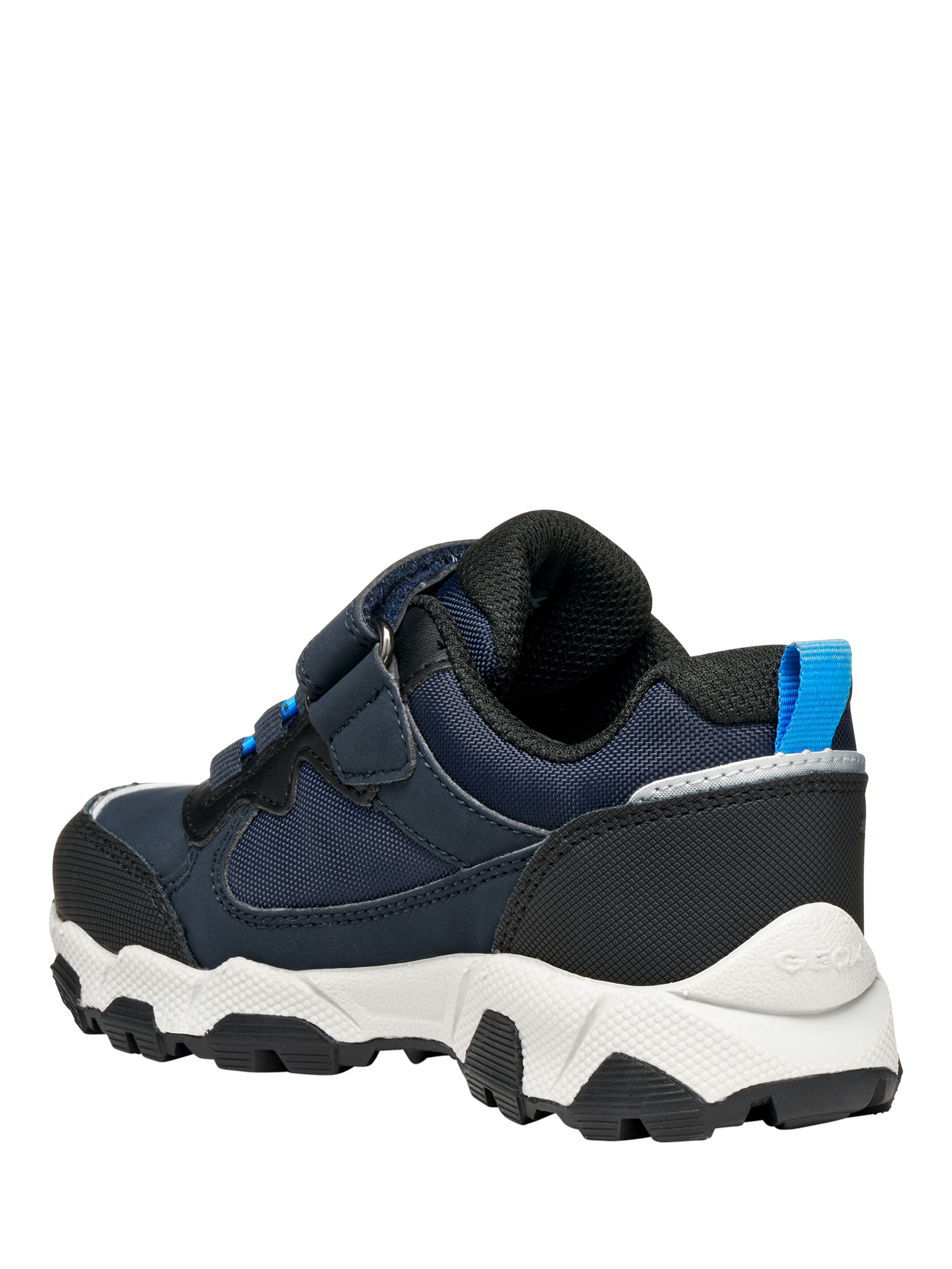 Product image 3 of 6, which shows Geox Kids' Magnetar ABX Low Cut Trainers, Navy/Sky, EU25