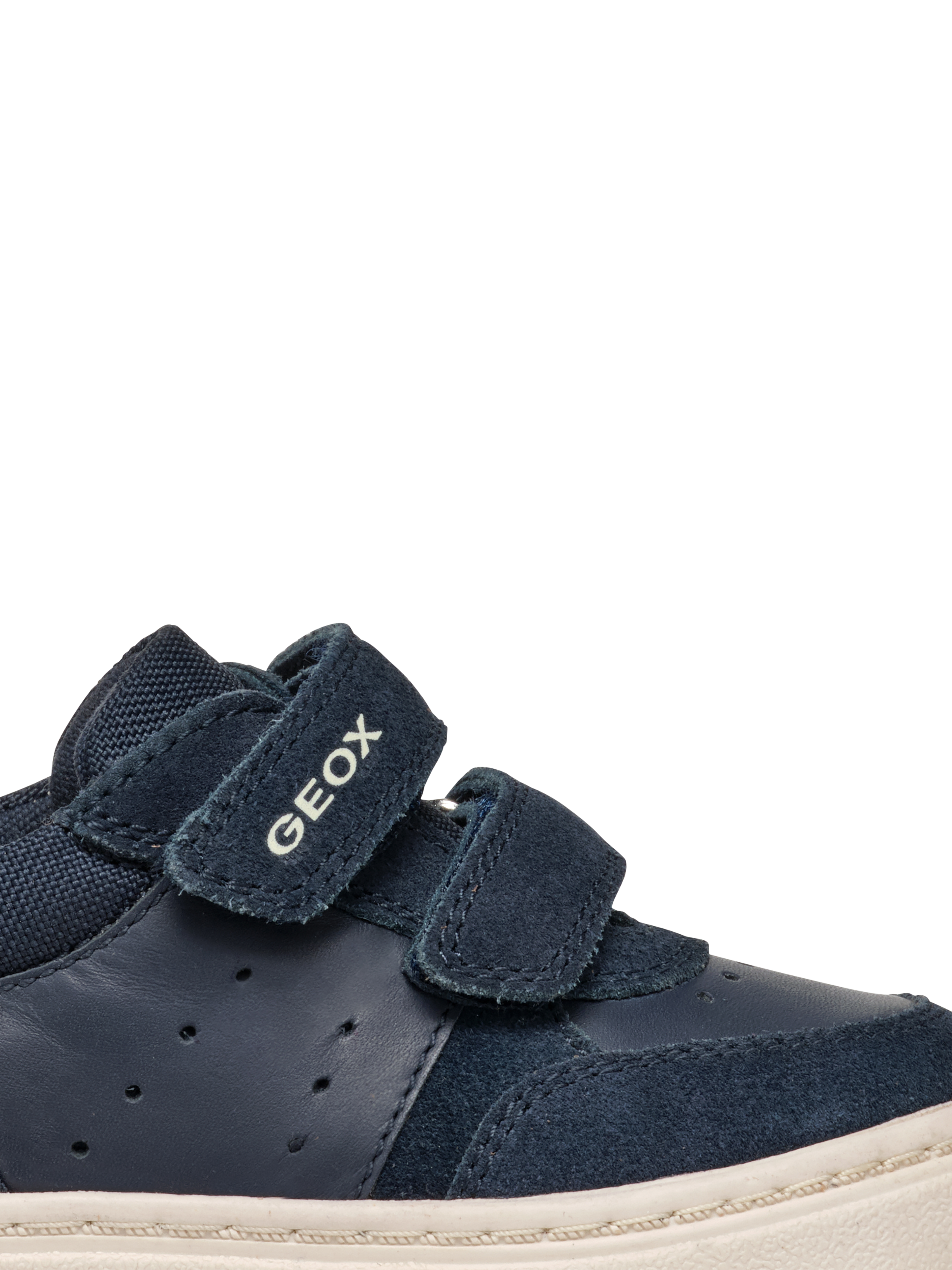 Product image 8 of 8, which shows Geox Kids' Nashik Suede Low Cut Trainers, Navy, EU20