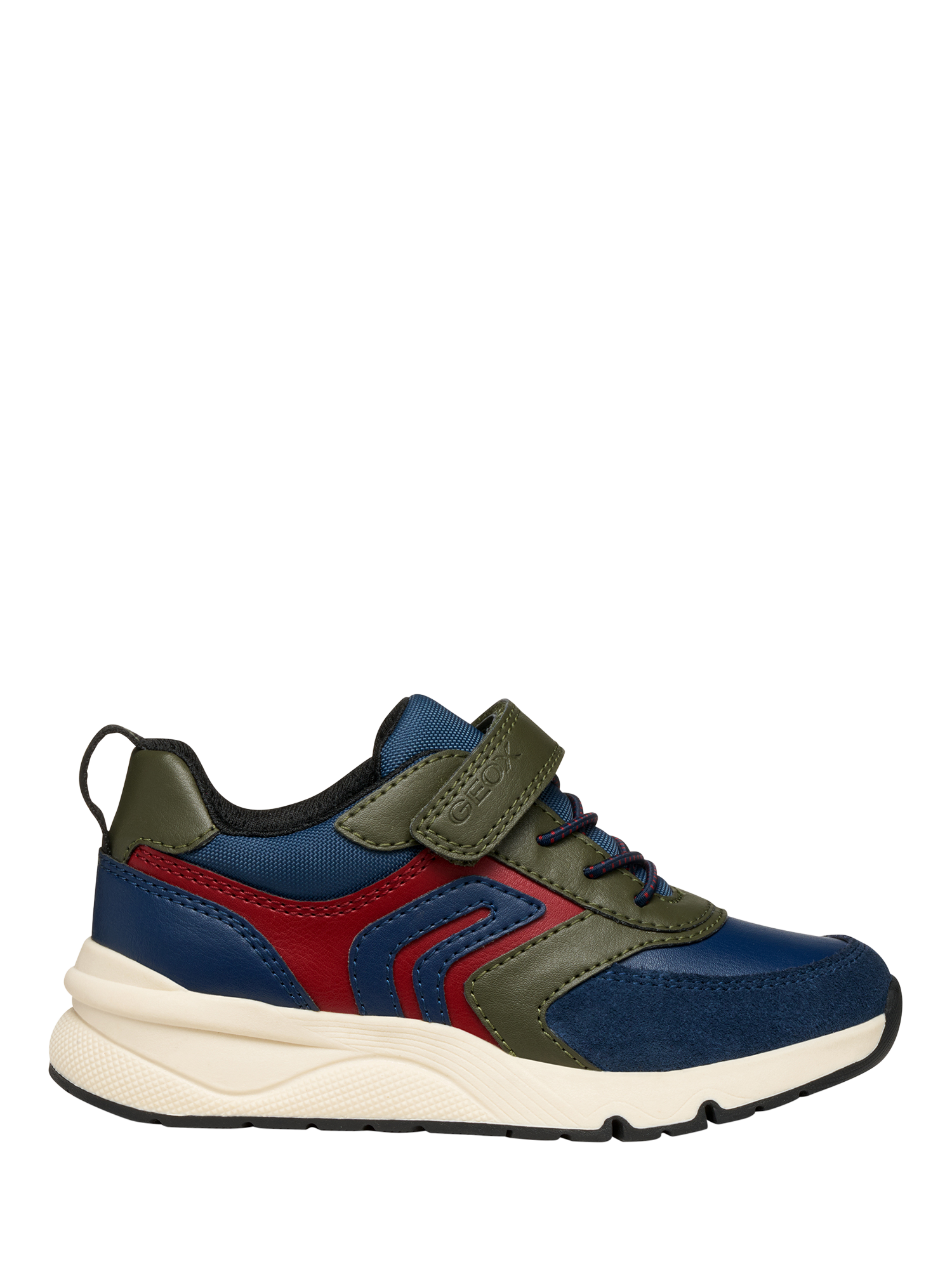 Product image 1 of 10, which shows Goex Kids' Rooner Low Cut Trainers, Military/Navy, EU36