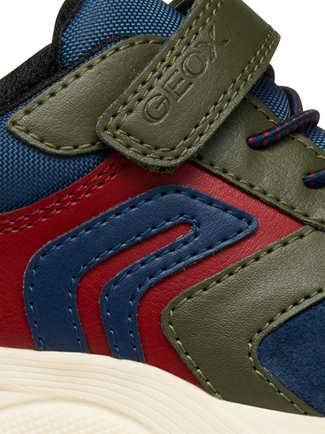 Product image 10 of 10, which shows Goex Kids' Rooner Low Cut Trainers, Military/Navy, EU36