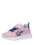 Geox Kids' Sprintye Low Cut Trainers, Pink/Avio