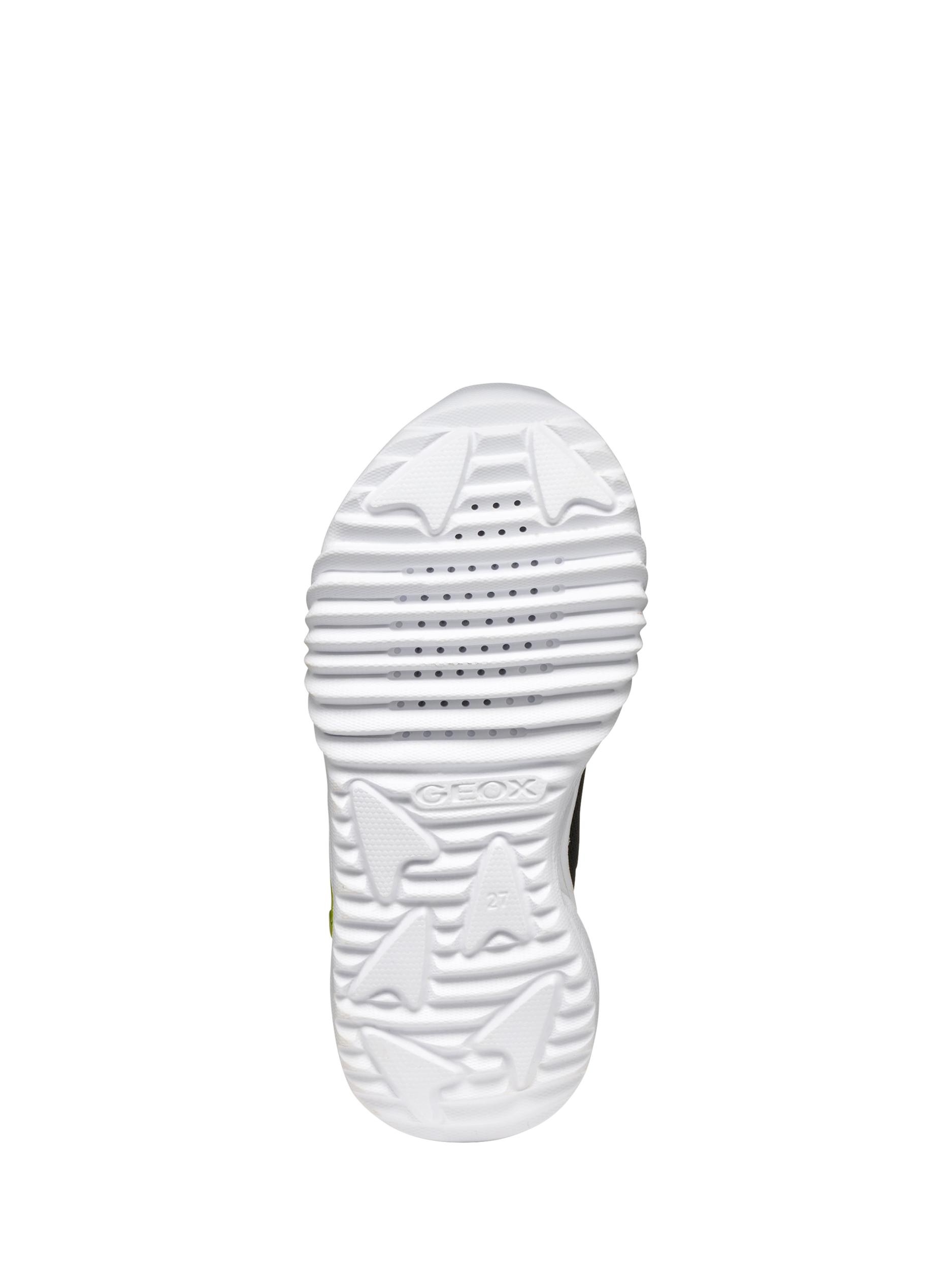 Product image 9 of 11, which shows Geox Kids' Assister Trainers , Black/Lime, EU24