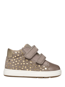 Geox Baby Macchia Trainers, Dark Beige, Dark Beige