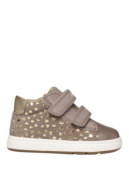 Geox Baby Macchia Trainers, Dark Beige, Dark Beige