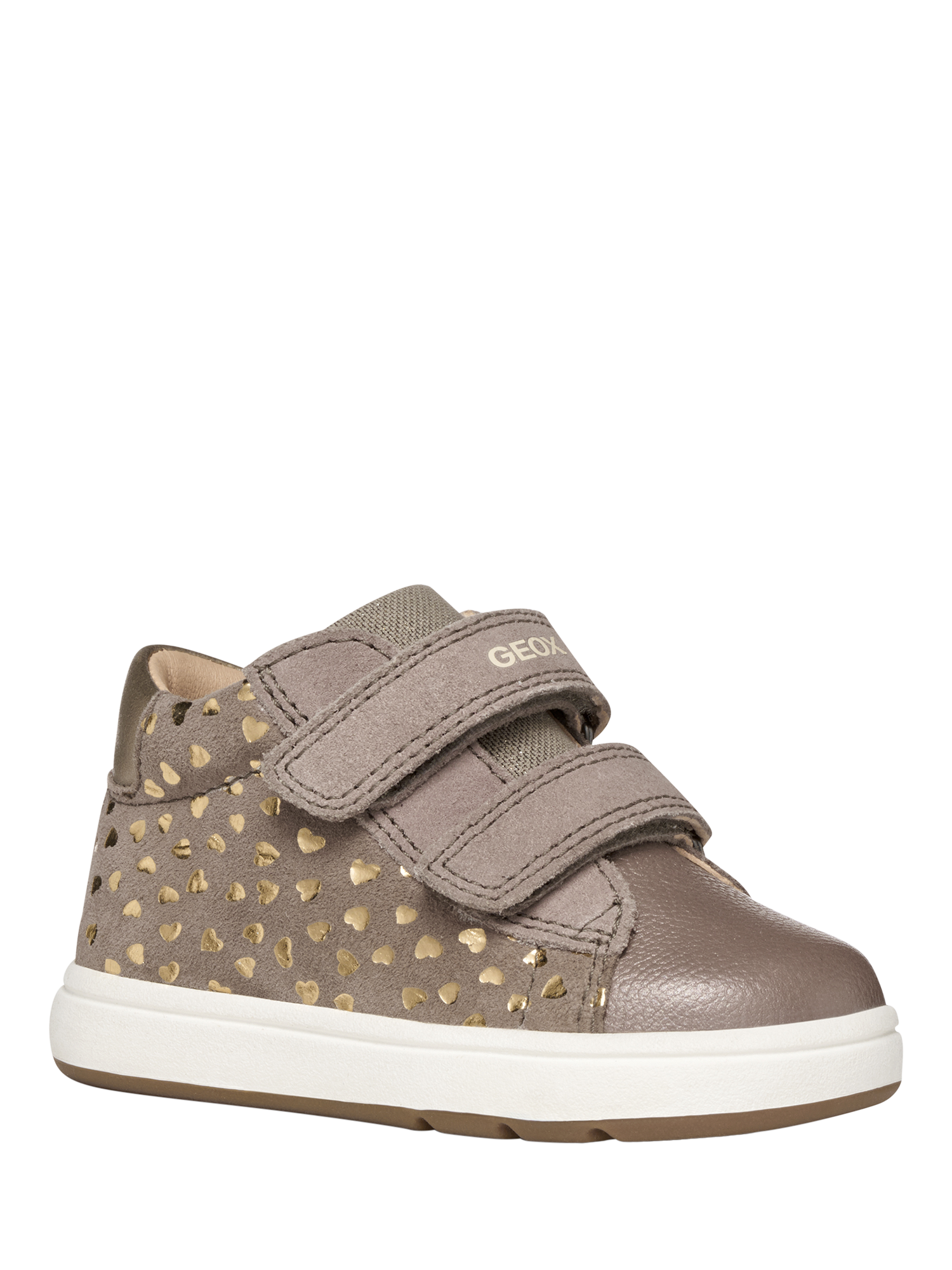 Product image 2 of 6, which shows Geox Baby Macchia Trainers, Dark Beige, EU18