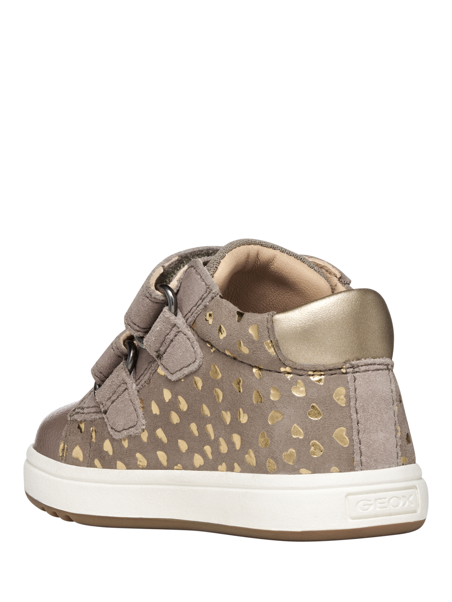 Product image 3 of 6, which shows Geox Baby Macchia Trainers, Dark Beige, EU18