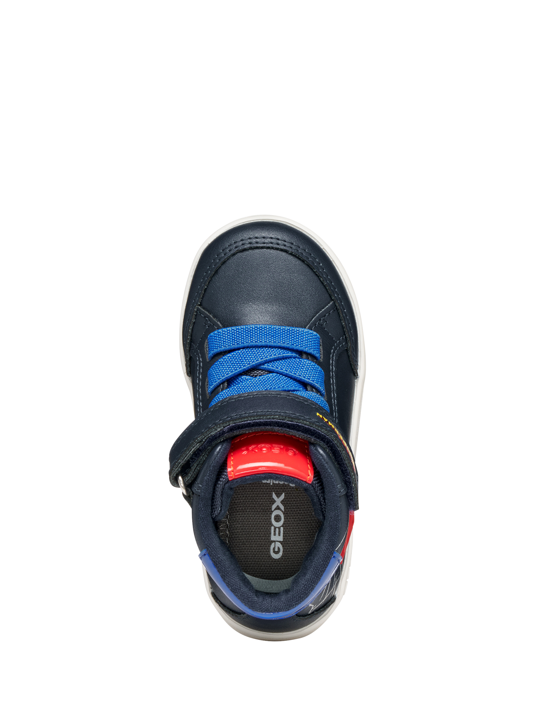 Product image 8 of 10, which shows Geox Baby Eclyper Superman Trainers, Navy/Royal, EU20