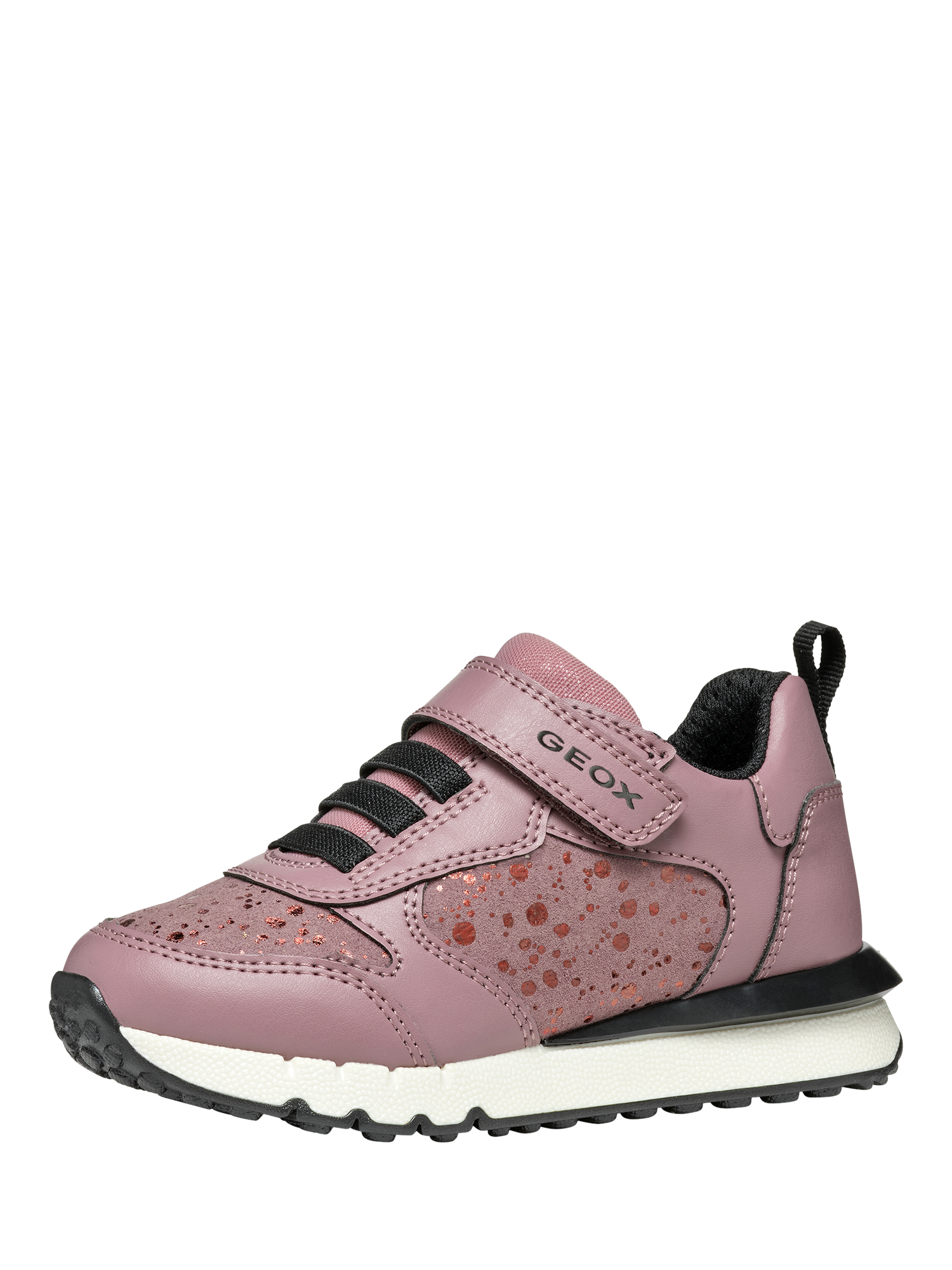 Product image 2 of 10, which shows Geox Kids' Fastics Trainers, Dark Pink, EU32