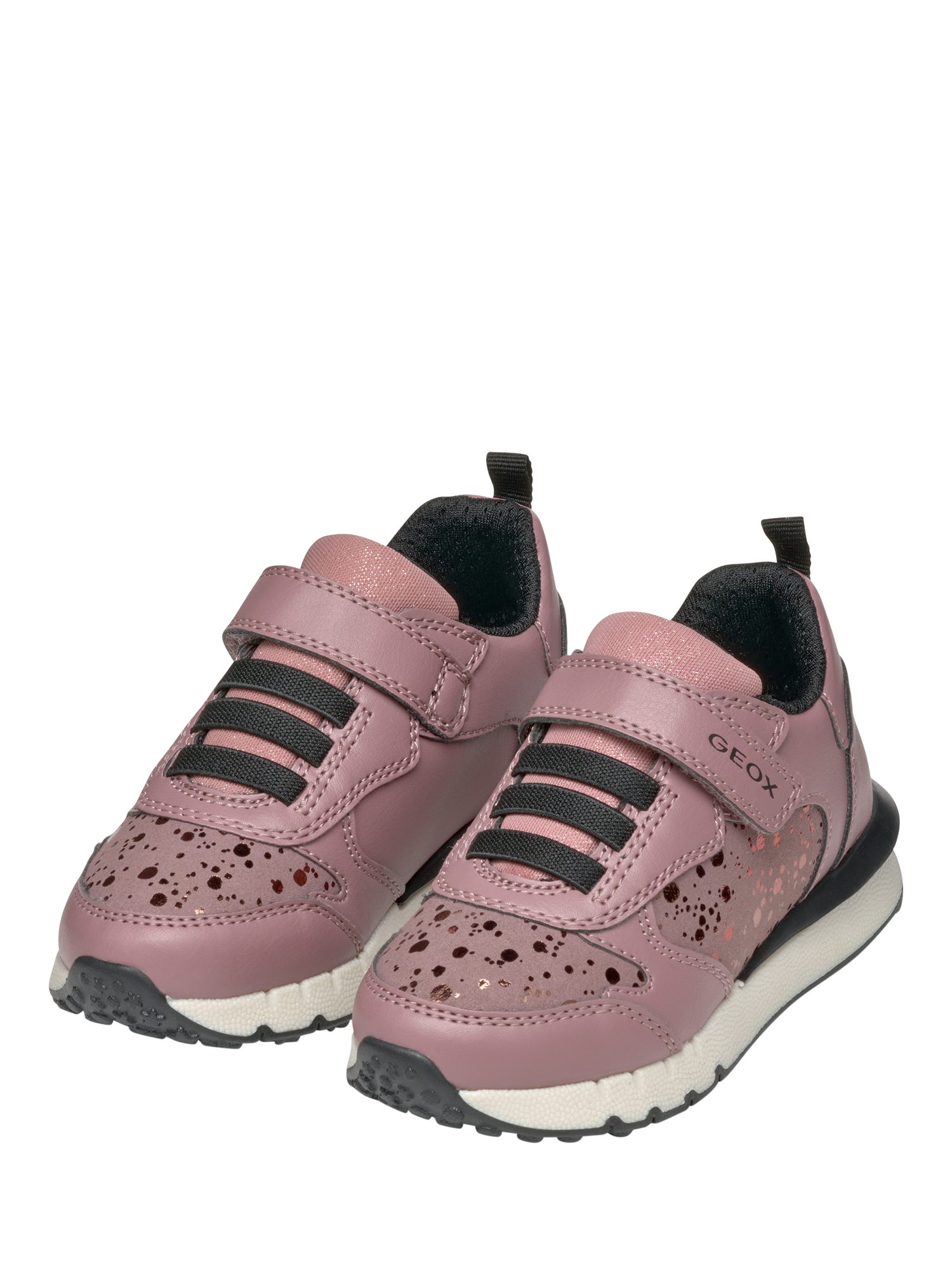 Product image 3 of 10, which shows Geox Kids' Fastics Trainers, Dark Pink, EU32