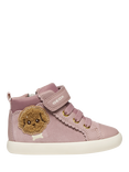 Geox Kids' Gisli Suede Trainers, Antique Rose