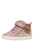 Geox Kids' Gisli Suede Trainers, Antique Rose