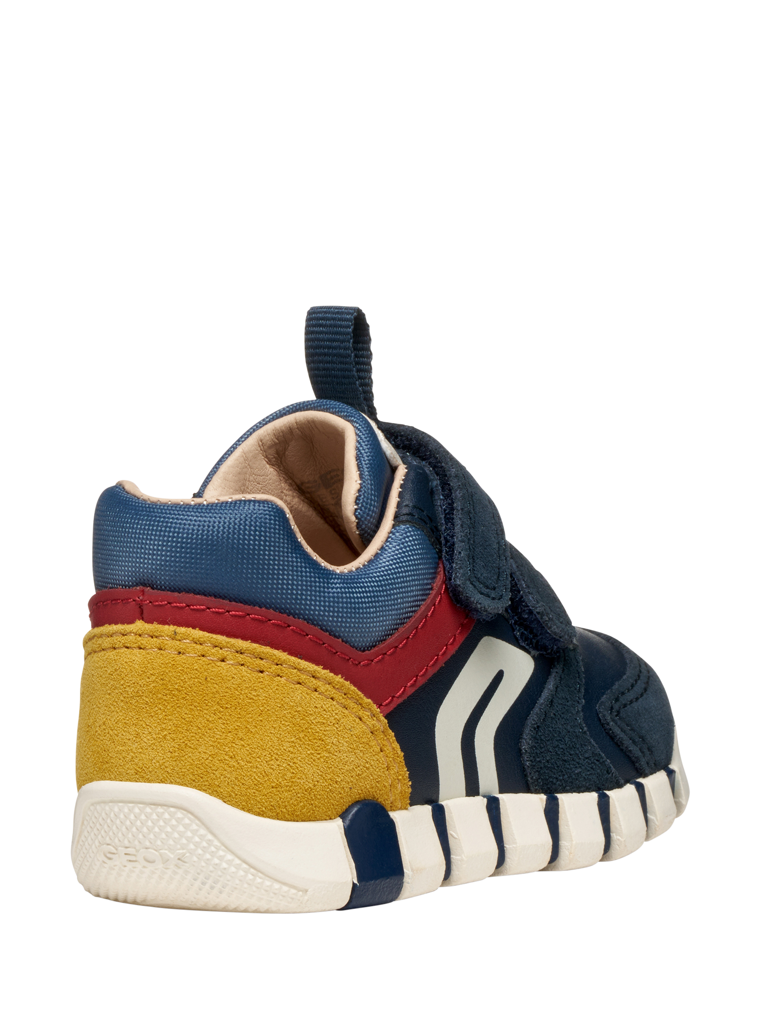Product image 7 of 10, which shows Geox Baby Iupidoo Trainers, Navy/Dark Red, EU18