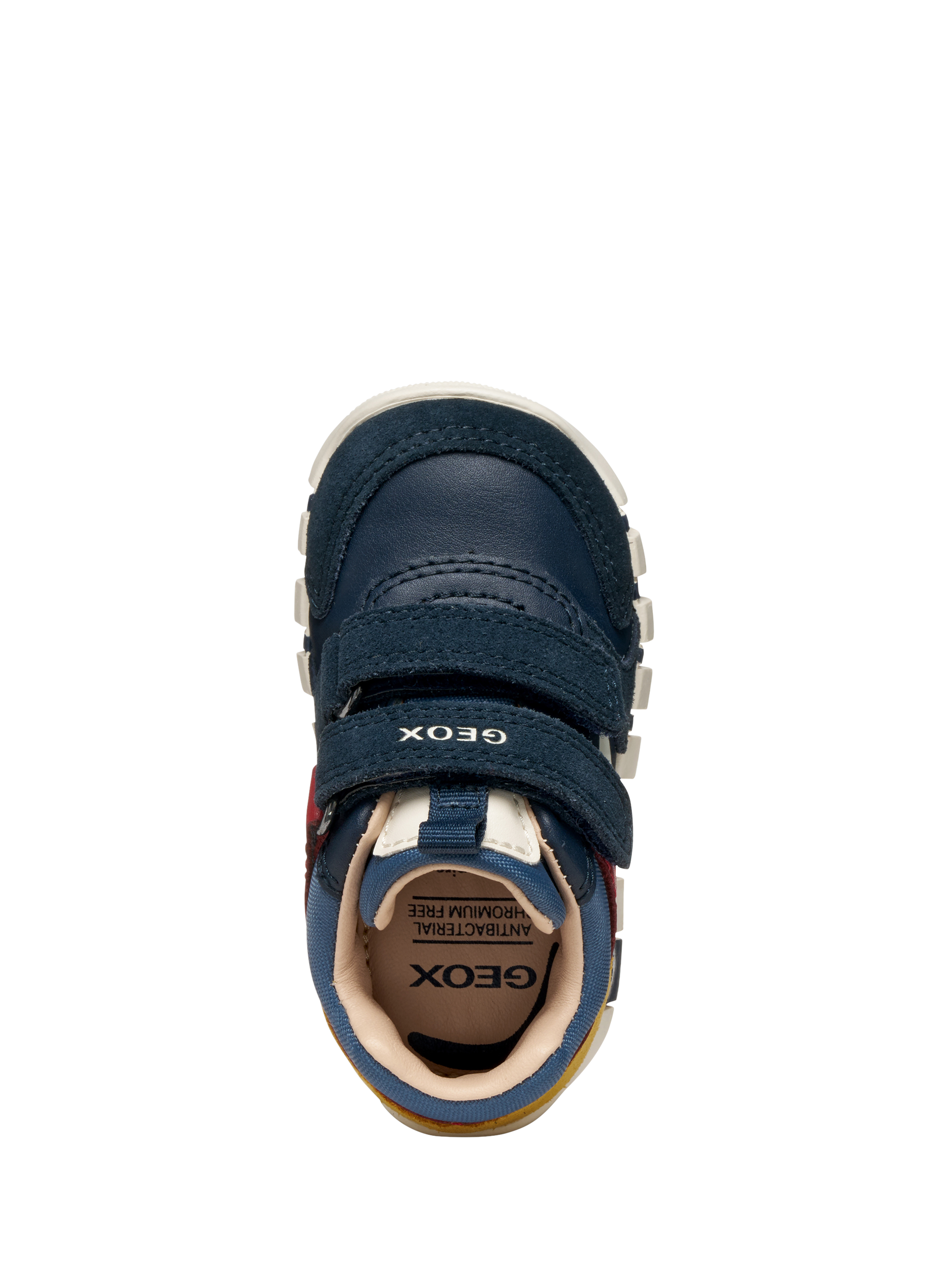 Product image 8 of 10, which shows Geox Baby Iupidoo Trainers, Navy/Dark Red, EU18