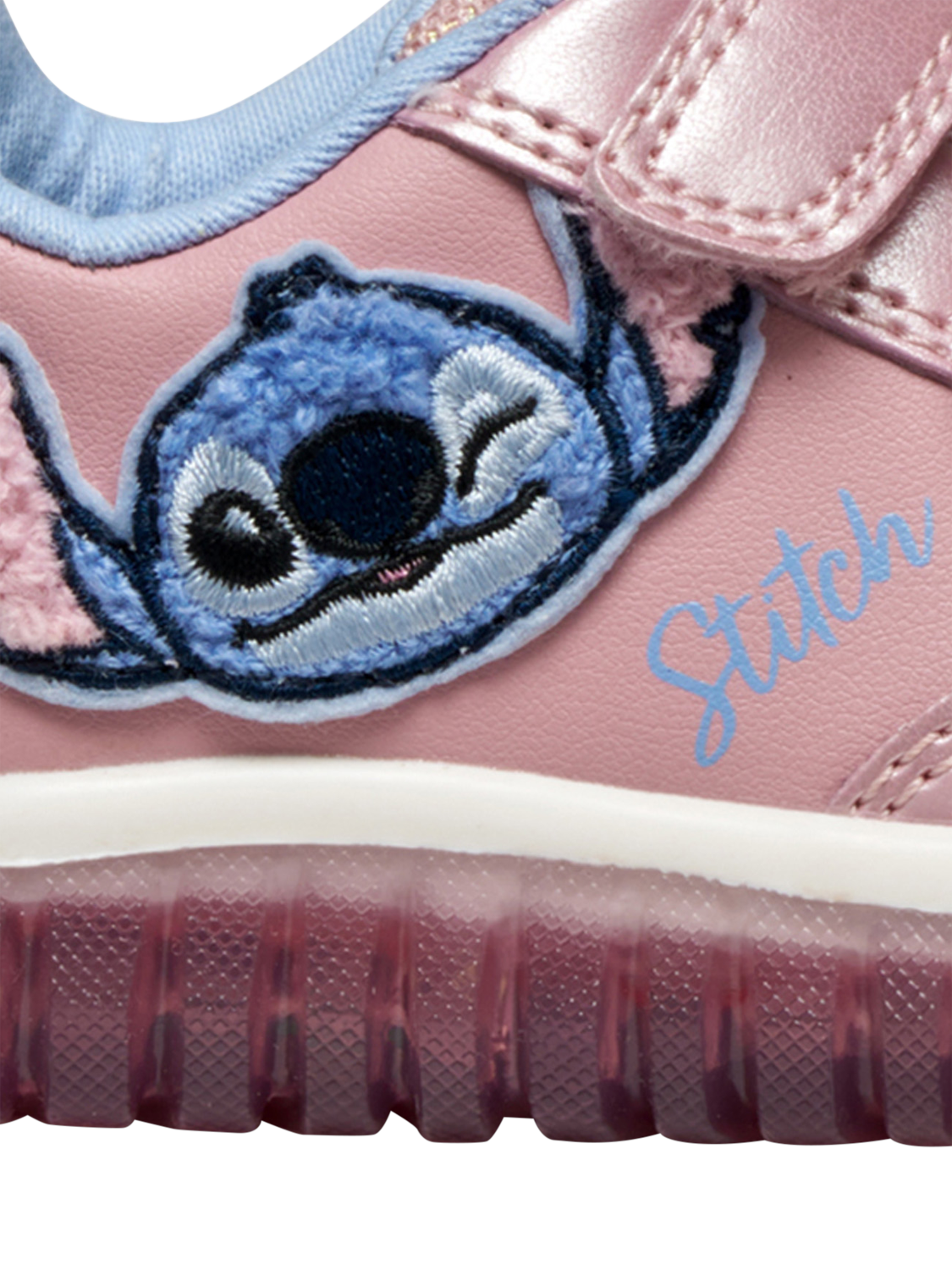 Geox Kids' Lightyloo Disney Stitch Metallic Light-Up