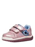 Geox Kids' Lightyloo Disney Stitch Metallic Light-Up Trainers, Pink/Sky