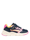 Geox Kids' Loftus Trainers, Navy/Light Rose