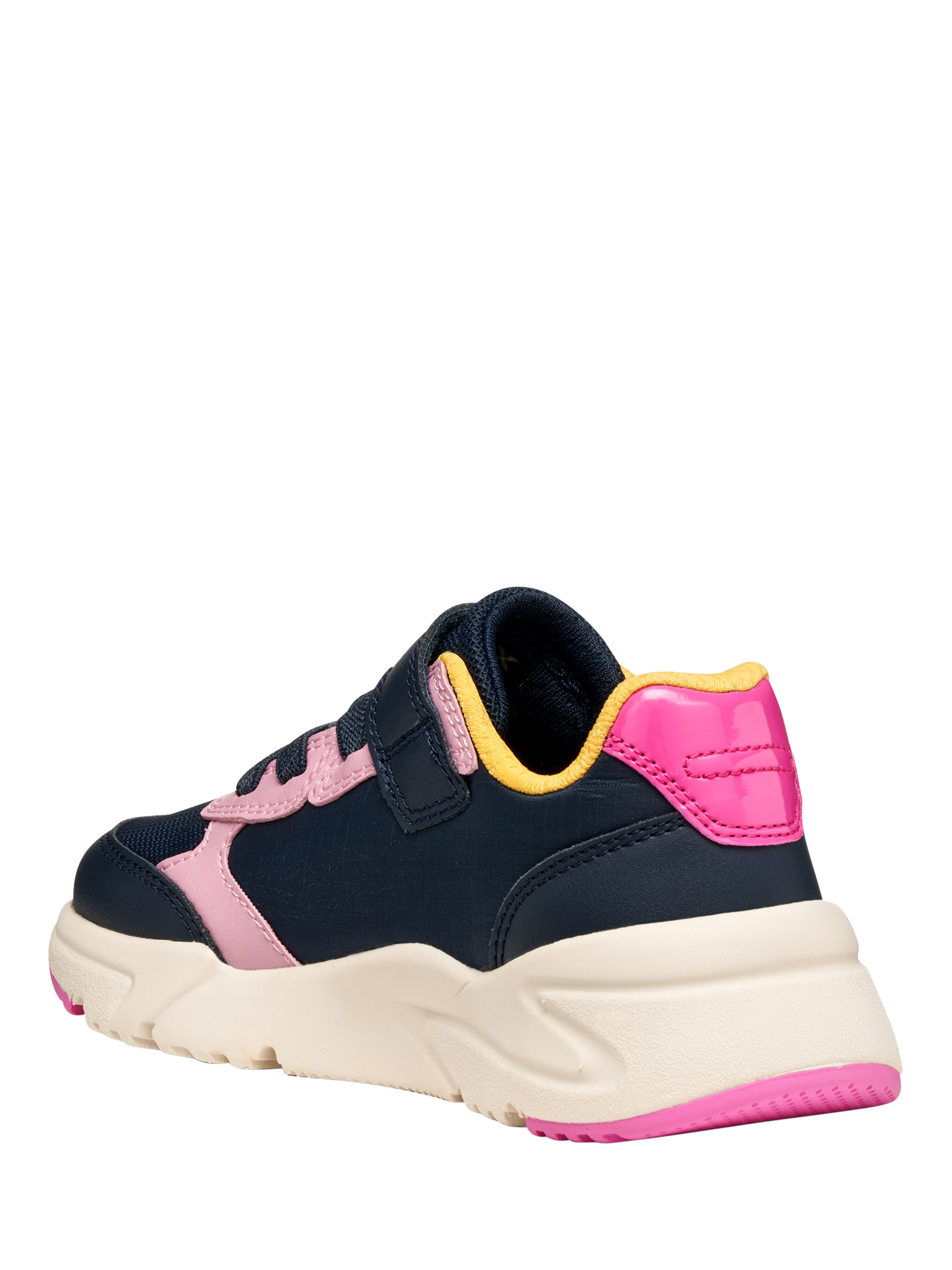 Product image 3 of 6, which shows Geox Kids' Loftus Trainers, Navy/Light Rose, EU24