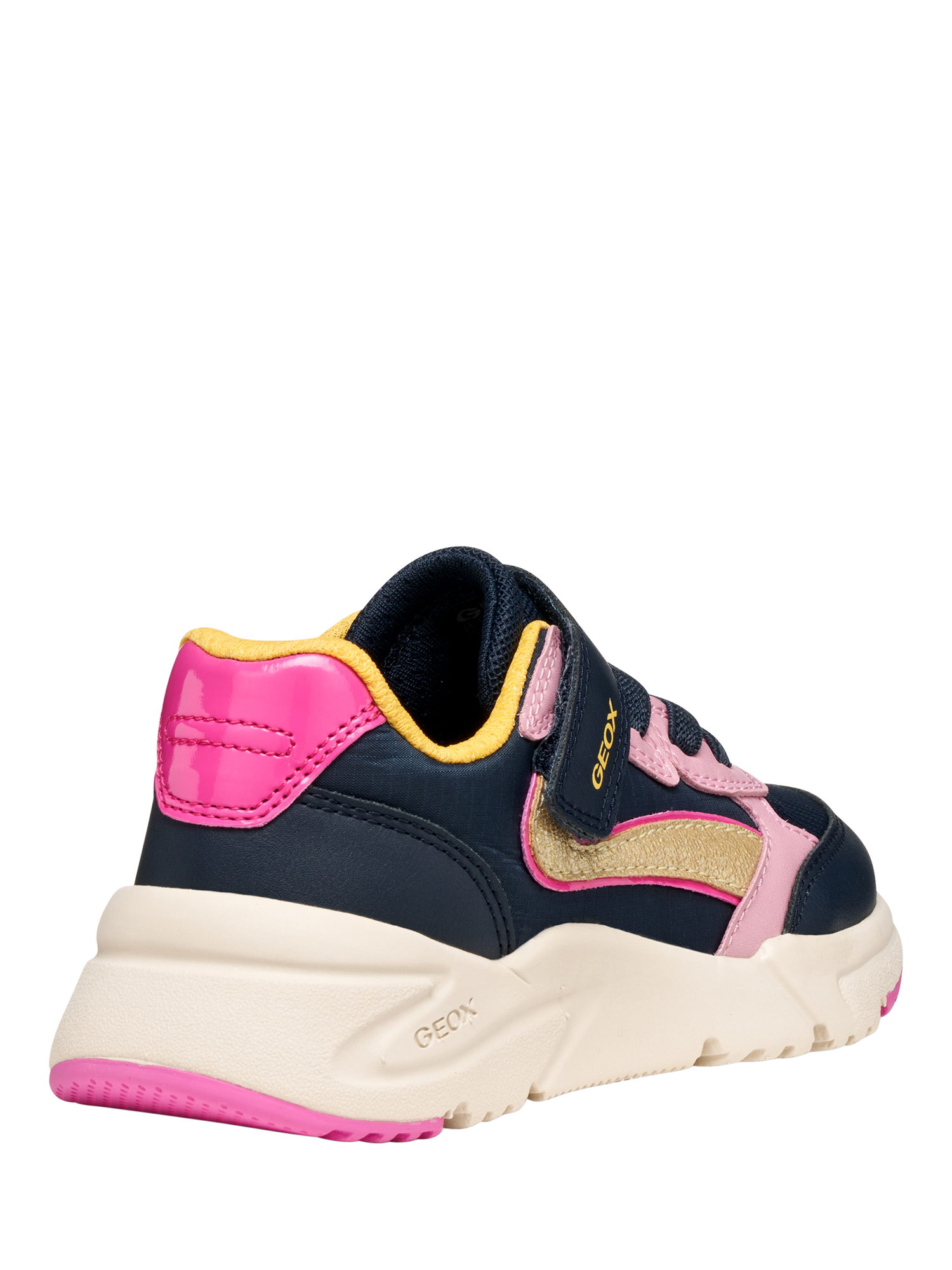 Product image 4 of 6, which shows Geox Kids' Loftus Trainers, Navy/Light Rose, EU24