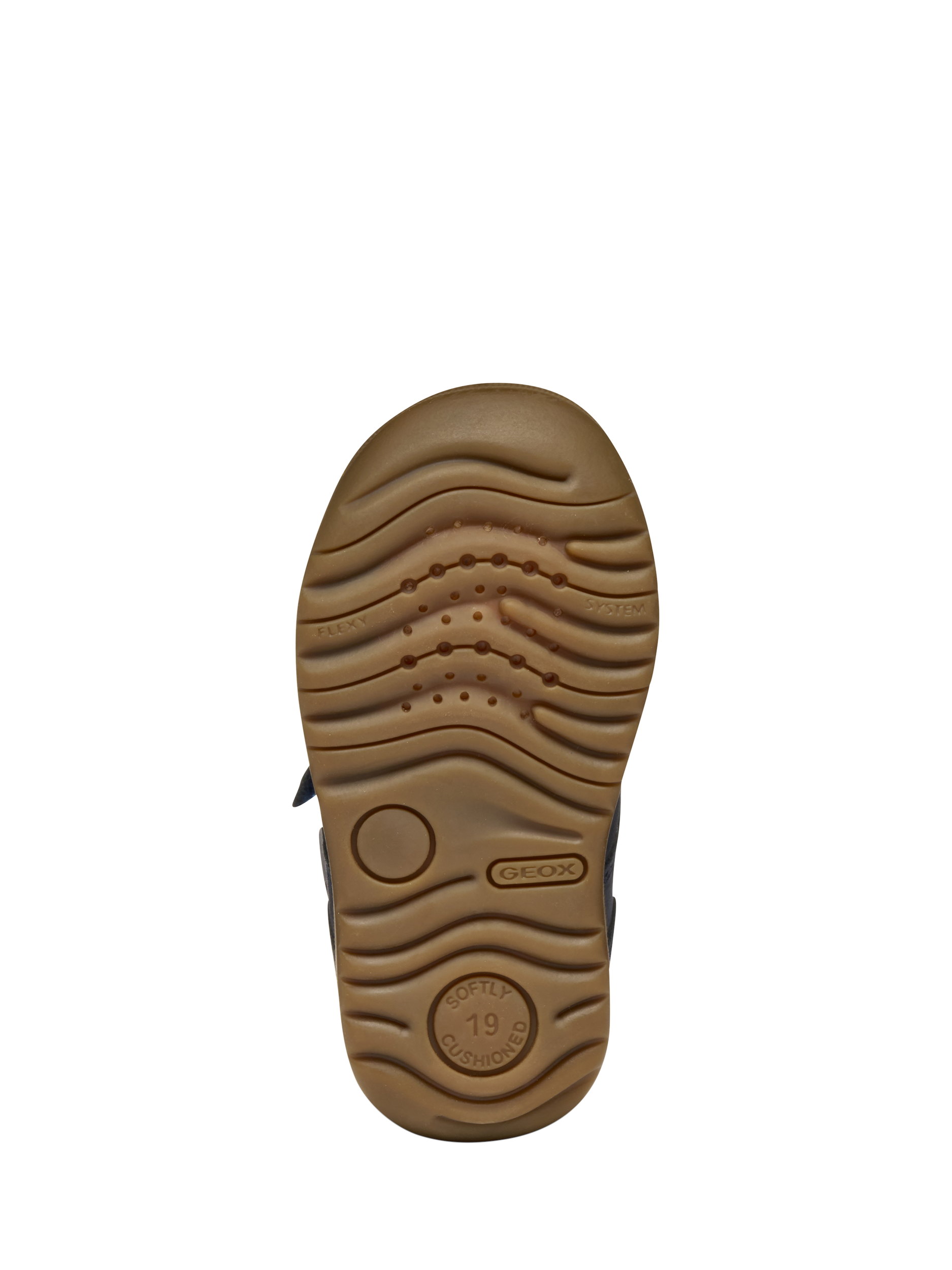 Product image 6 of 6, which shows Geox Kids' Macchia Leather Slip On Shoes, Navy, EU18