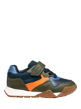 Geox Kids' RANN-E Adhesive Trainers, Military/Orange