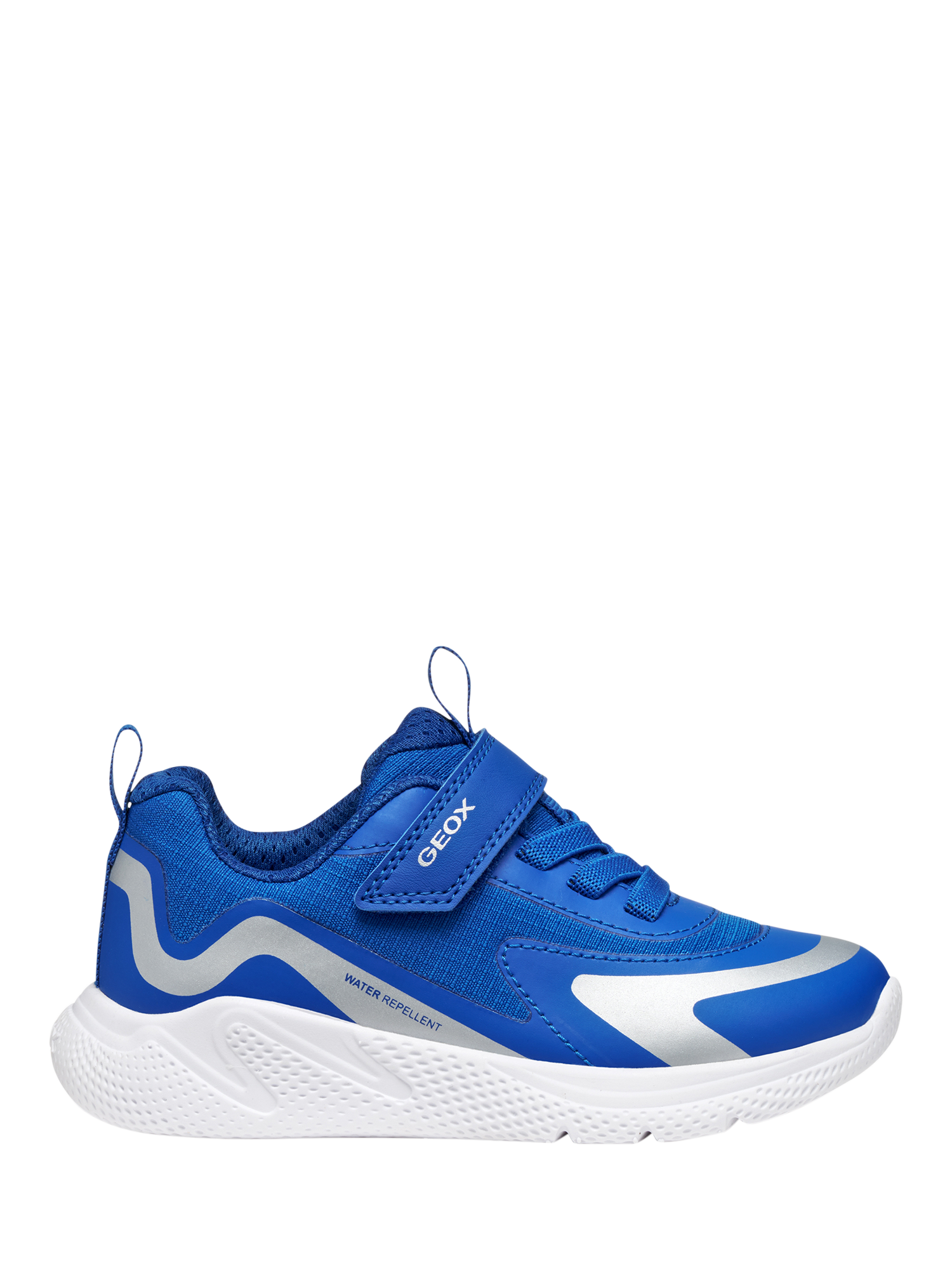Product image 1 of 10, which shows Geox Kids' Sprintye Low Cut Trainers, Royal Blue, EU24