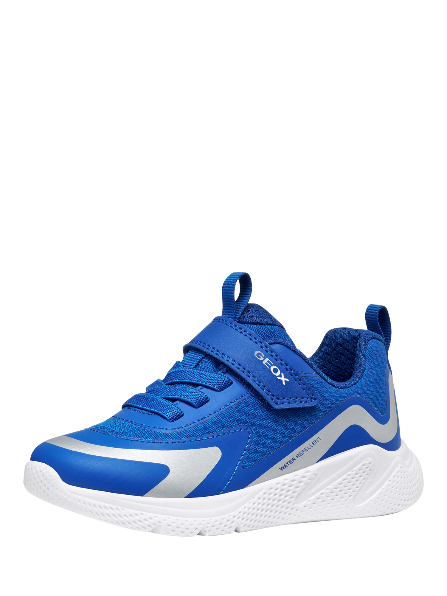 Product image 2 of 10, which shows Geox Kids' Sprintye Low Cut Trainers, Royal Blue, EU24