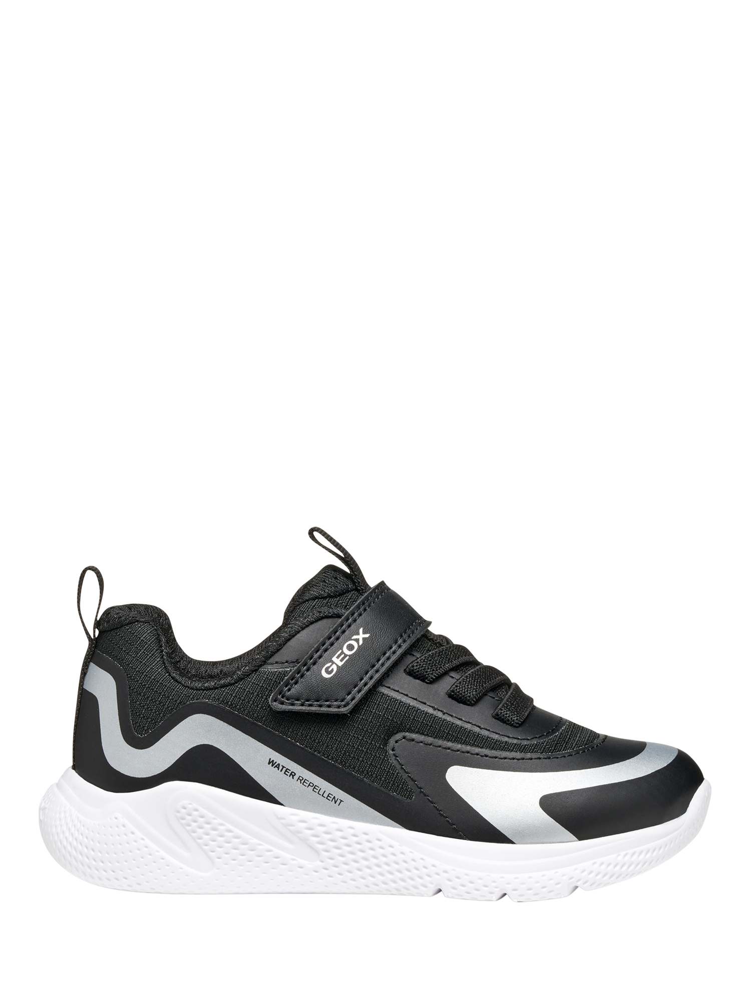 Product image 1 of 10, which shows Geox Kids' Sprintye Low Cut Trainers, Black, EU24