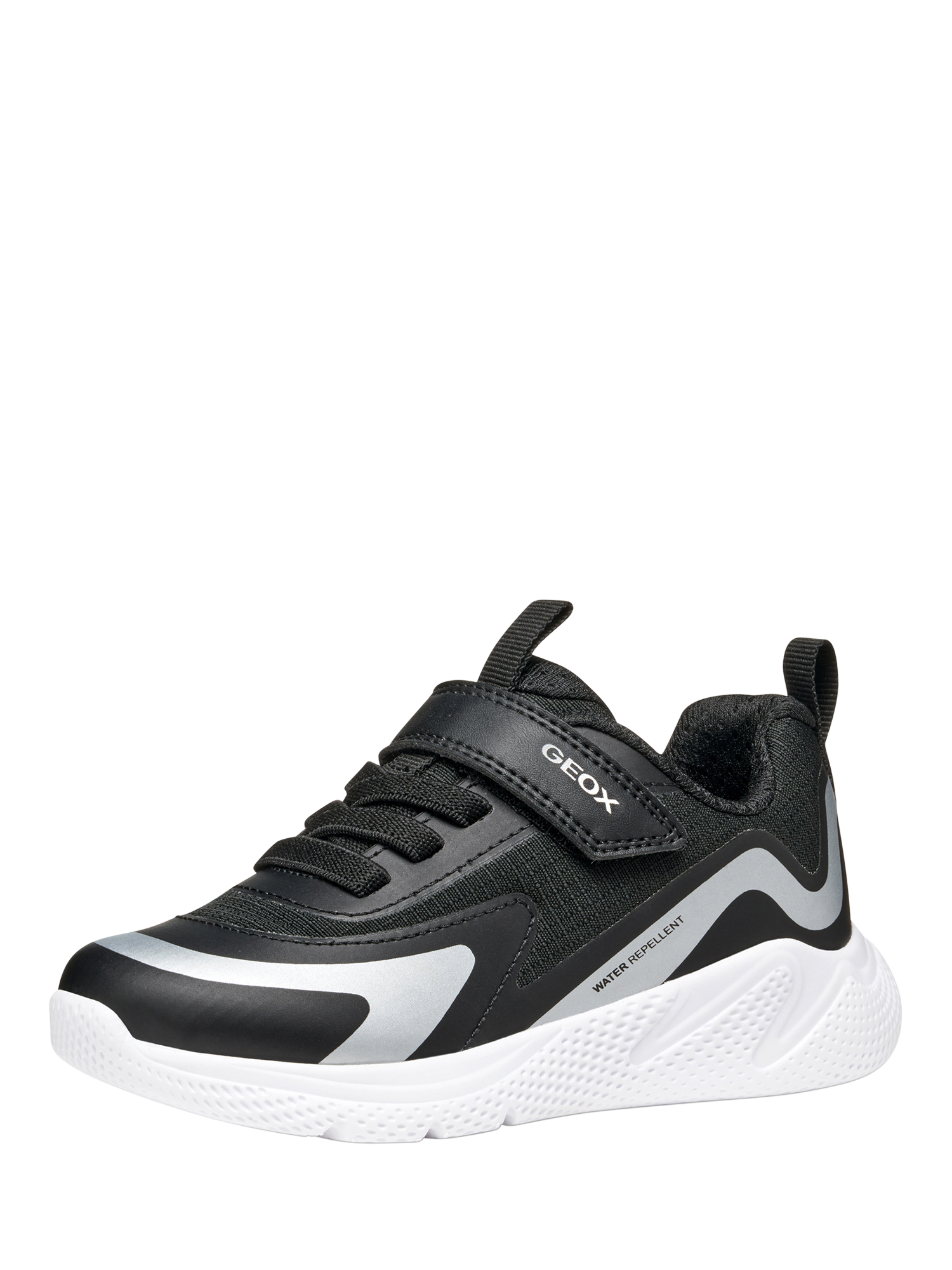 Product image 2 of 10, which shows Geox Kids' Sprintye Low Cut Trainers, Black, EU24
