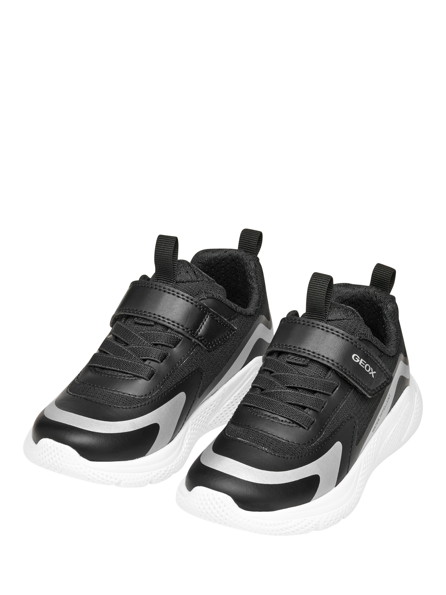 Product image 3 of 10, which shows Geox Kids' Sprintye Low Cut Trainers, Black, EU24