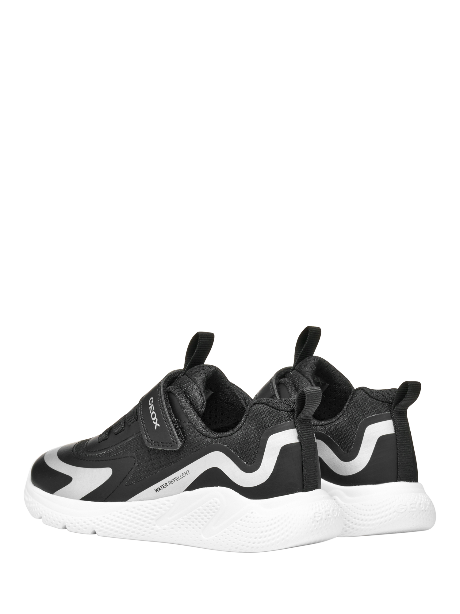 Product image 4 of 10, which shows Geox Kids' Sprintye Low Cut Trainers, Black, EU24
