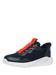 Geox Kids' Sprintye Fast In Mesh Trainers, Navy/Red
