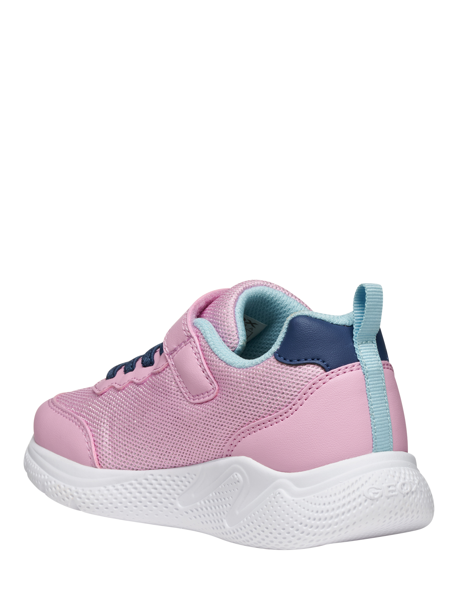 Product image 4 of 9, which shows Geox Kids' Sprintye Low Cut Trainers, Pink/Multi, EU33