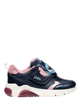 Geox Kids' Disney Stitch Fadinlight Light Up Trainers, Navy/Pink