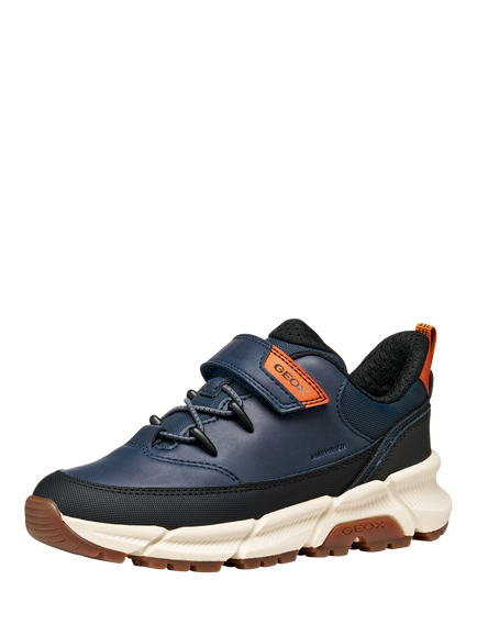 Geox Kids' Flexyper Plus ABX Trainers, Navy - view 2, Navy