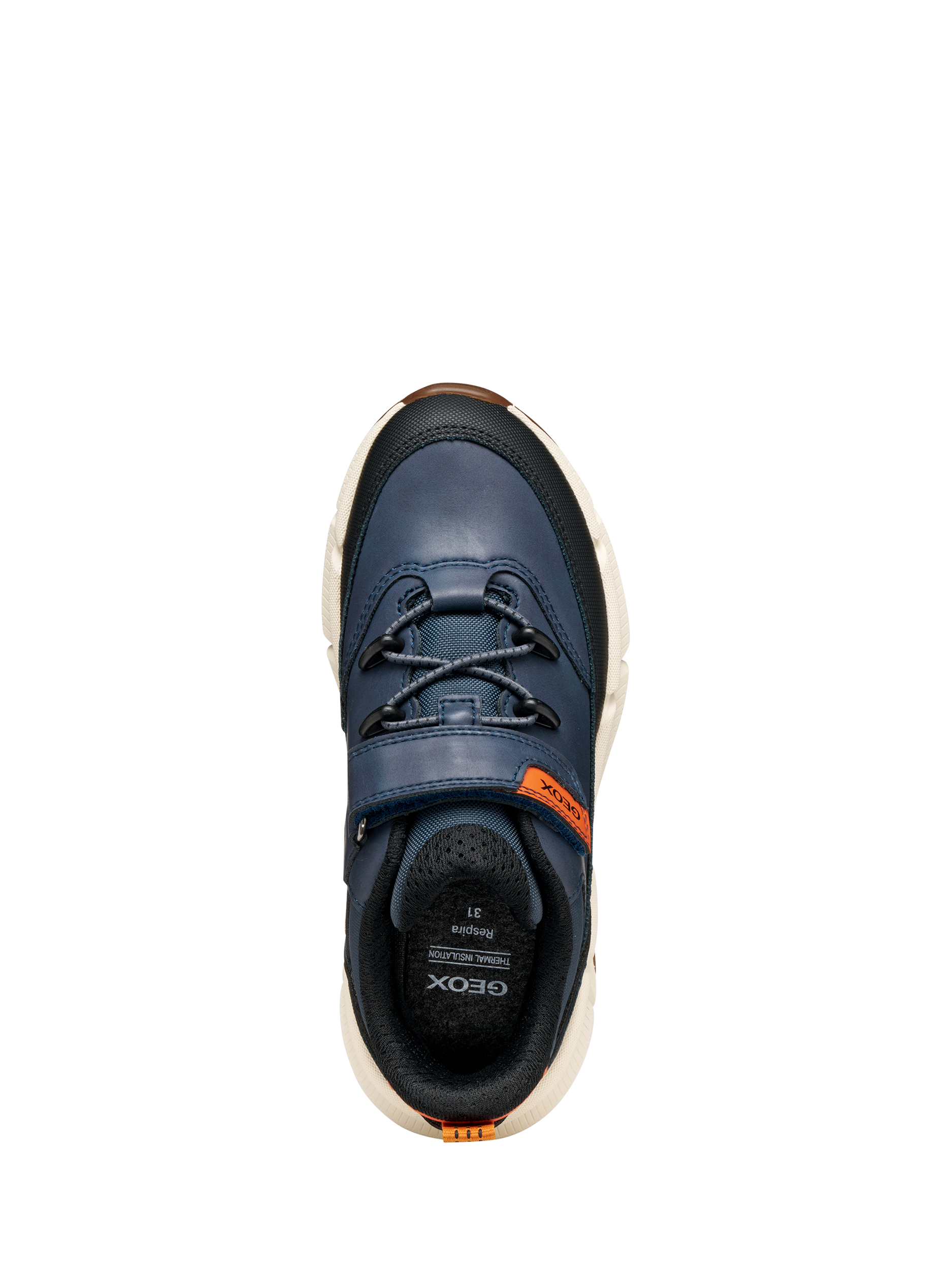 Product image 8 of 10, which shows Geox Kids' Flexyper Plus ABX Trainers, Navy, EU29