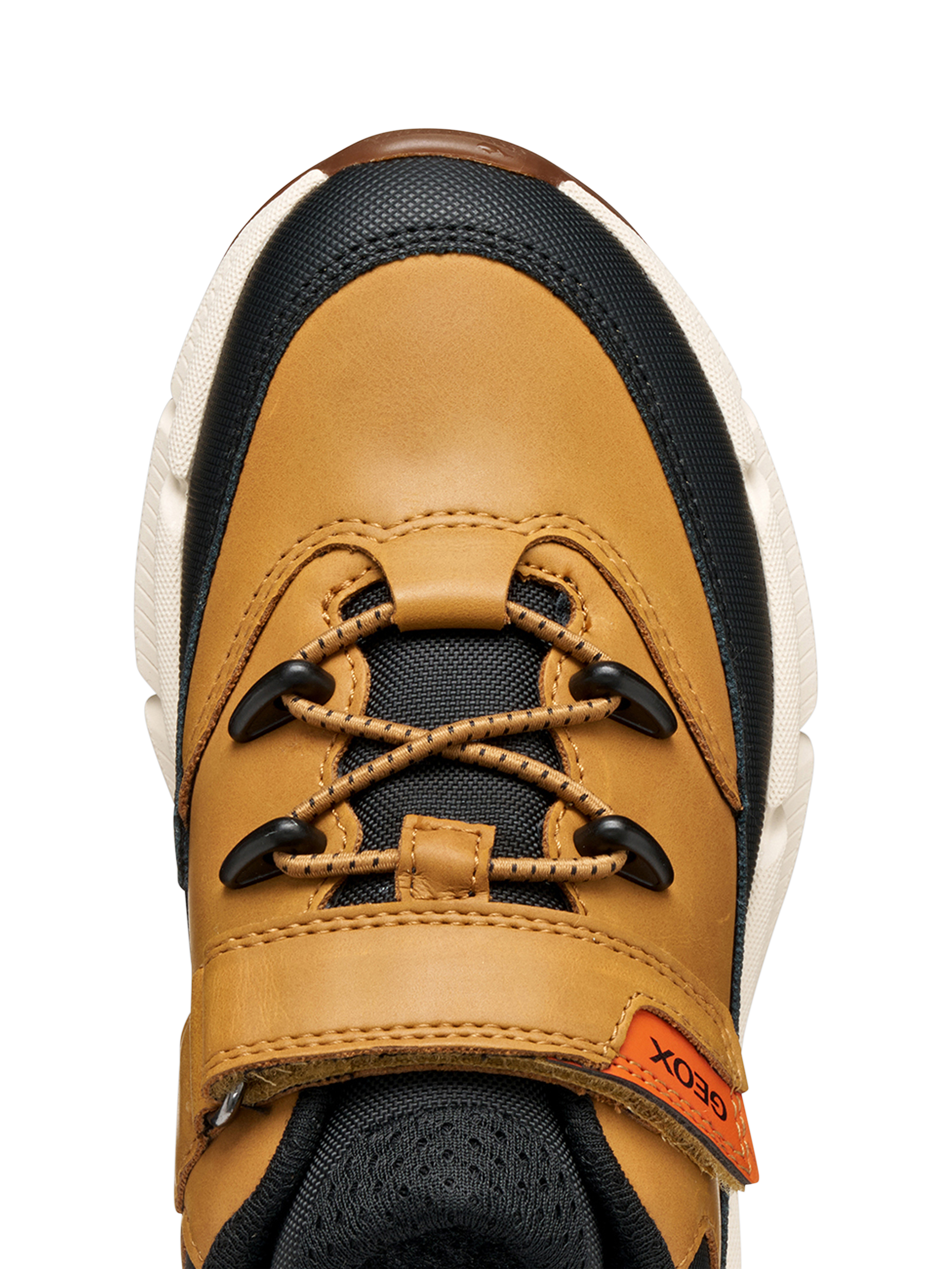 Product image 10 of 10, which shows Geox Kids' Flexyper Plus ABX Trainers, Dark Yellow, EU29