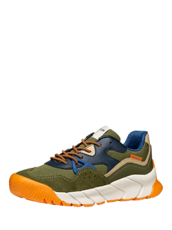 Geox Kids' Flexyper Pro Trainers - view 2, Military/Orange