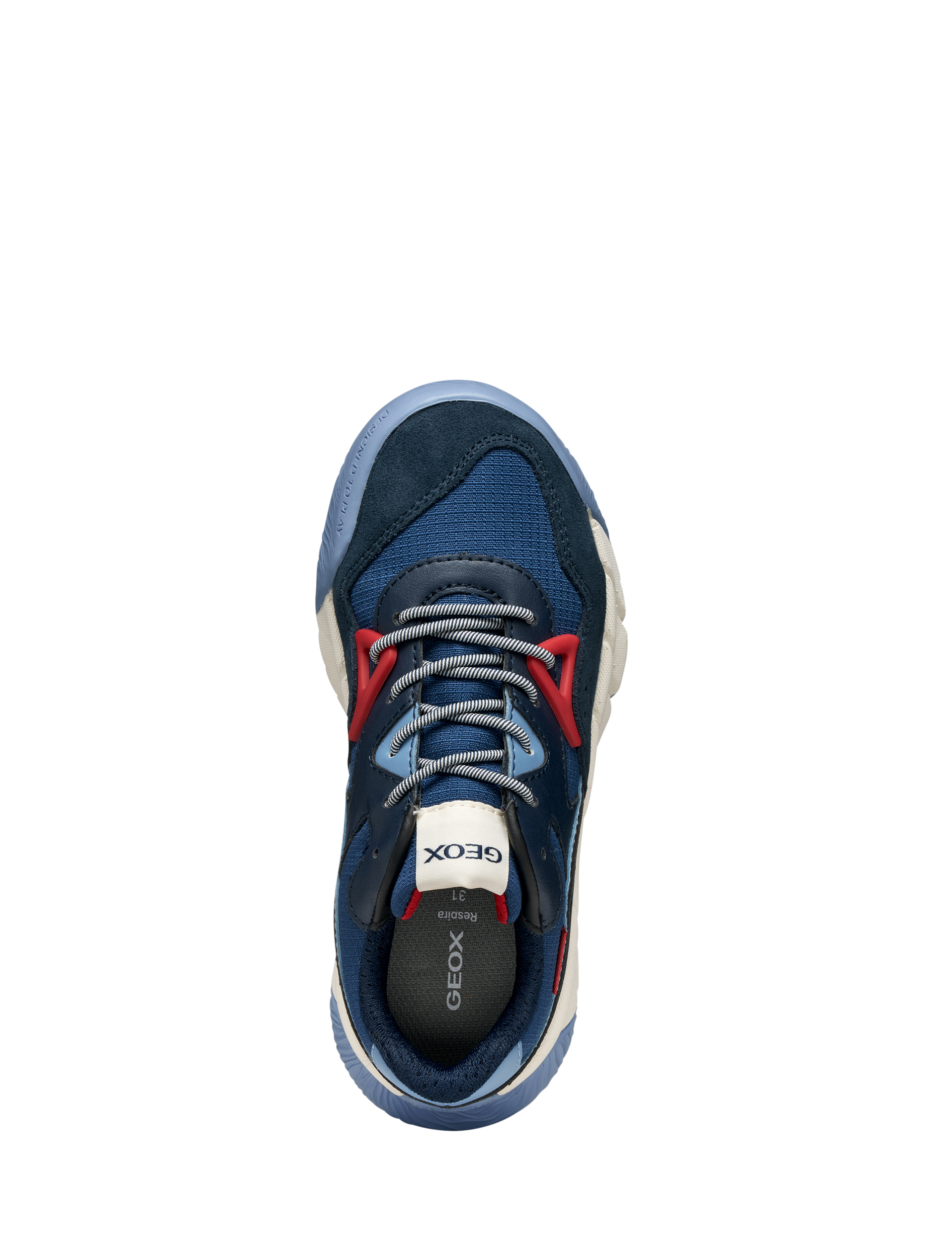 Product image 5 of 6, which shows Geox Kids' Flexyper Pro Trainers, Blue/Navy, 10 Jnr|11 Jnr