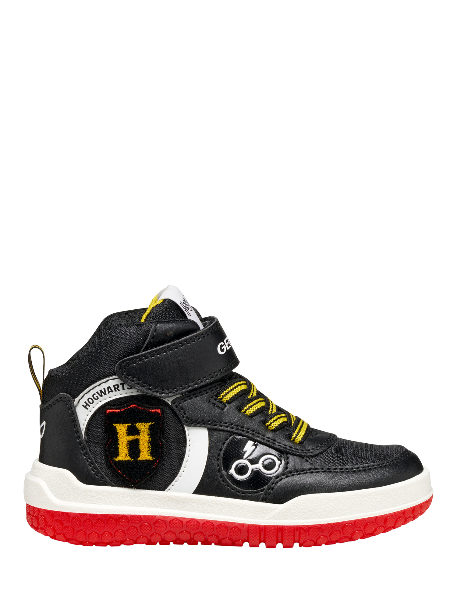 Product image 1 of 7, which shows Geox Kids' Harry Potter Buzzerlight High-top Trainers, Black/Red, EU24