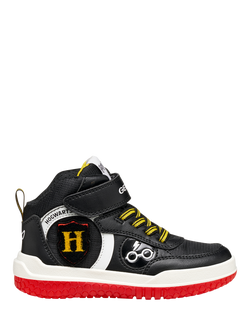 Geox Kids' Harry Potter Buzzerlight High-top Trainers, Black/Red, Black/Red