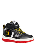 Geox Kids' Harry Potter Buzzerlight High-top Trainers, Black/Red