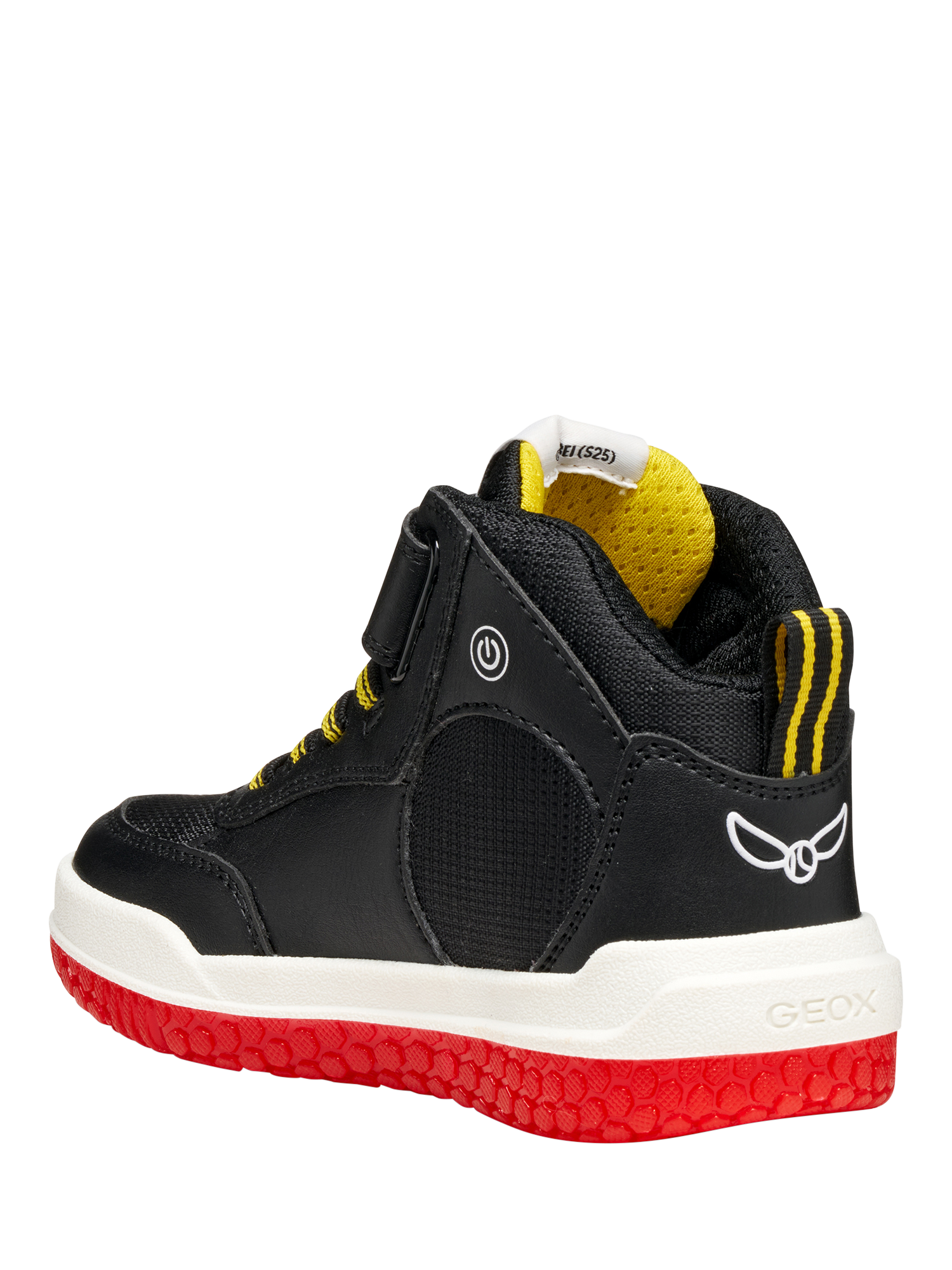 Product image 3 of 7, which shows Geox Kids' Harry Potter Buzzerlight High-top Trainers, Black/Red, EU24