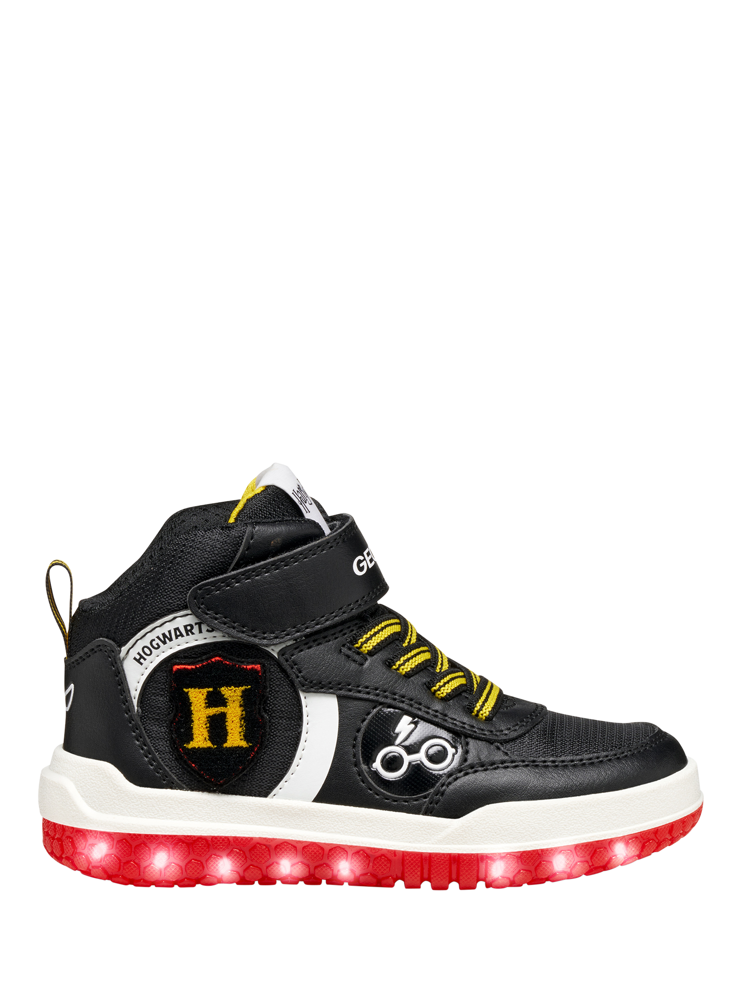 Product image 7 of 7, which shows Geox Kids' Harry Potter Buzzerlight High-top Trainers, Black/Red, EU24