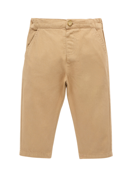 Purebaby Baby Cotton Classic Chinos, Barn, Barn