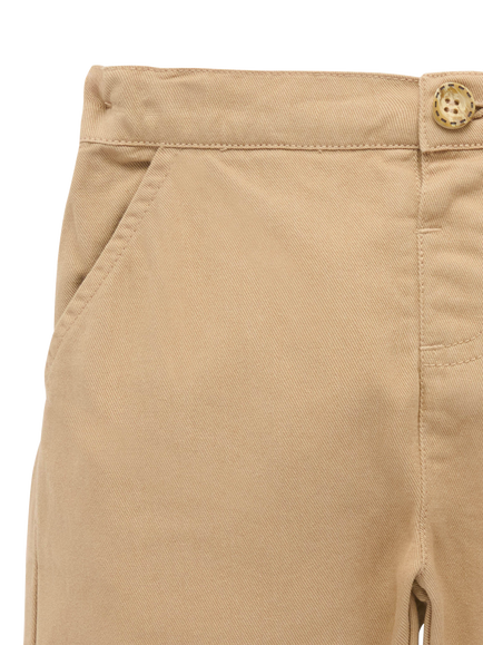 Purebaby Baby Cotton Classic Chinos, Barn - view 2, Barn