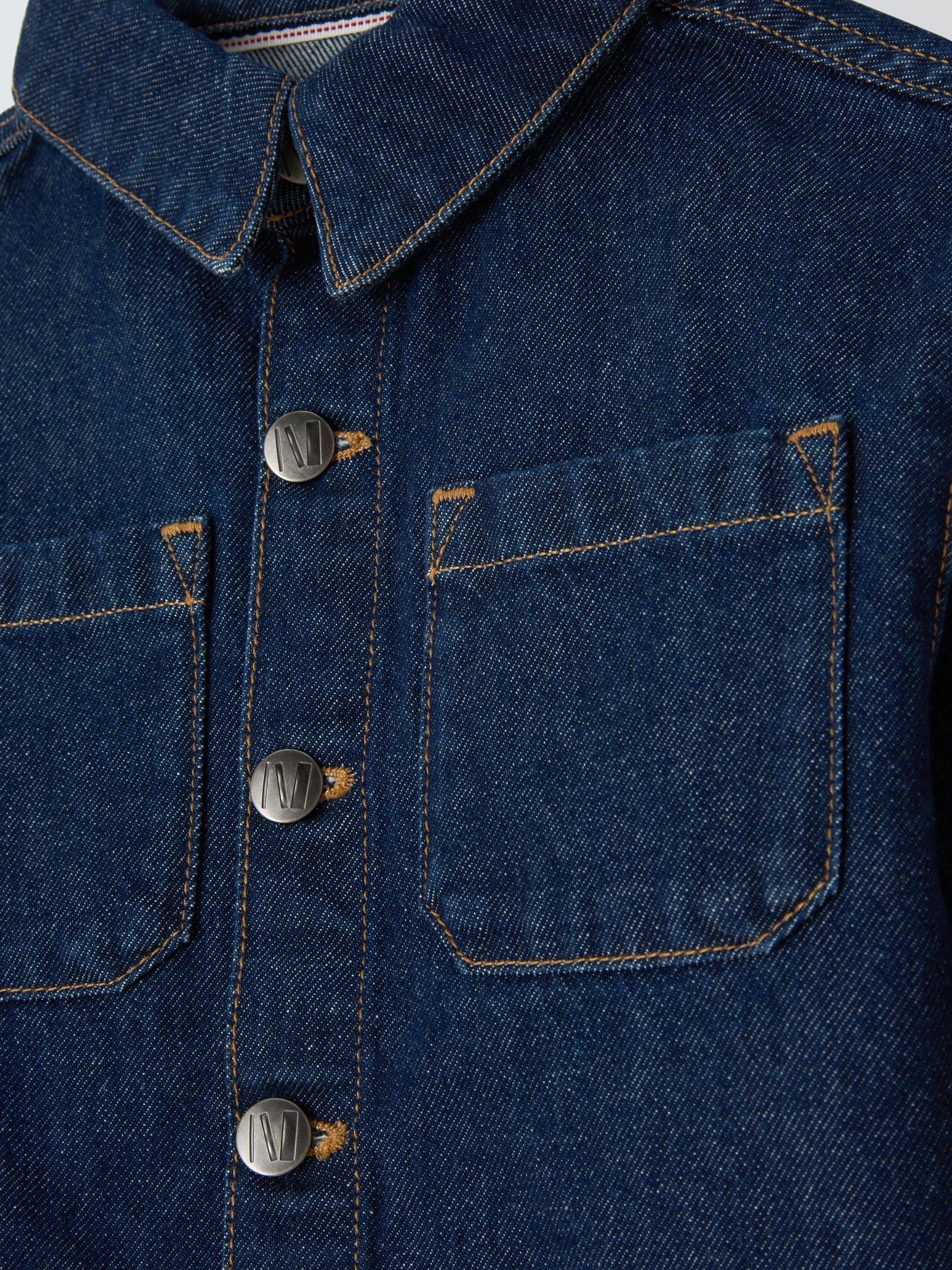 Product image 5 of 7, which shows John Lewis Kids' Denim Shacket, Indigo, 3 years
