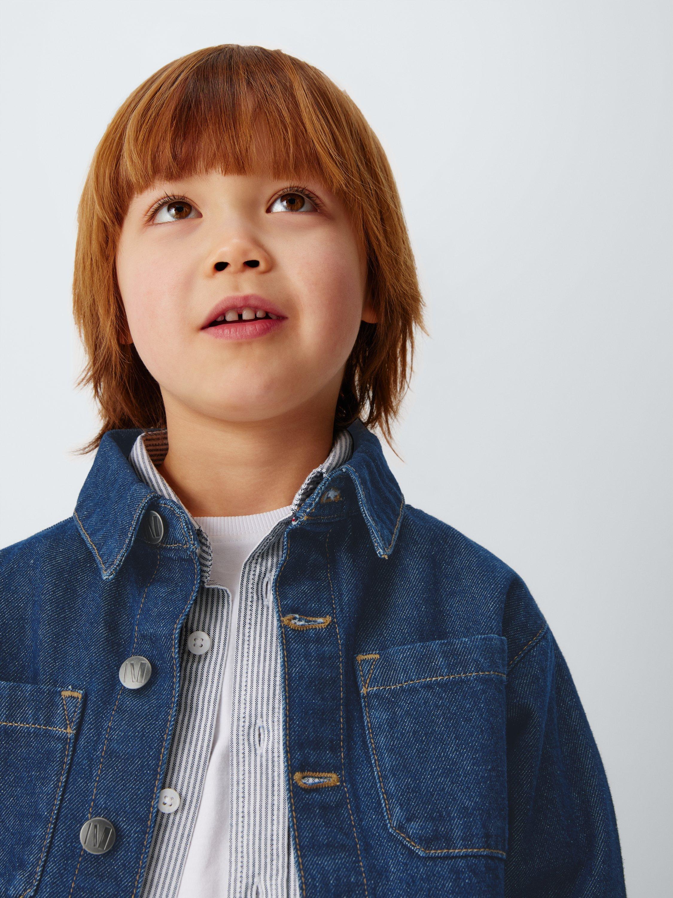 Product image 6 of 7, which shows John Lewis Kids' Denim Shacket, Indigo, 3 years