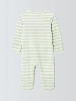 John Lewis Baby Mummy Loves Me Sleepsuit, Green - view 2, Green