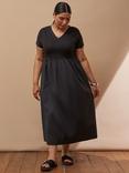 Live Unlimited Curve Jersey T-Shirt Dress, Black